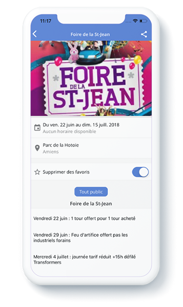 Mockup app agenda favoris 2